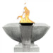 Toscano Fire & Water Bowl in GFRC Concrete by Prism Hardscapes - Majestic Fountains and More