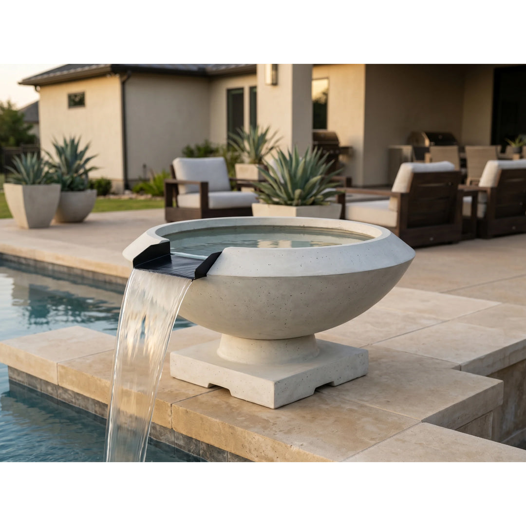 Toscano Water Bowl PH-442-WB in GFRC - Majestic Fountains