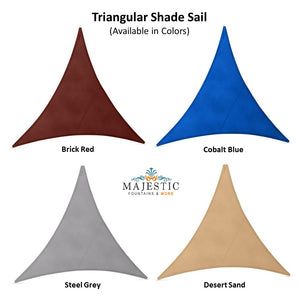 Triangular Shade Sail - Majestic Fountains.
