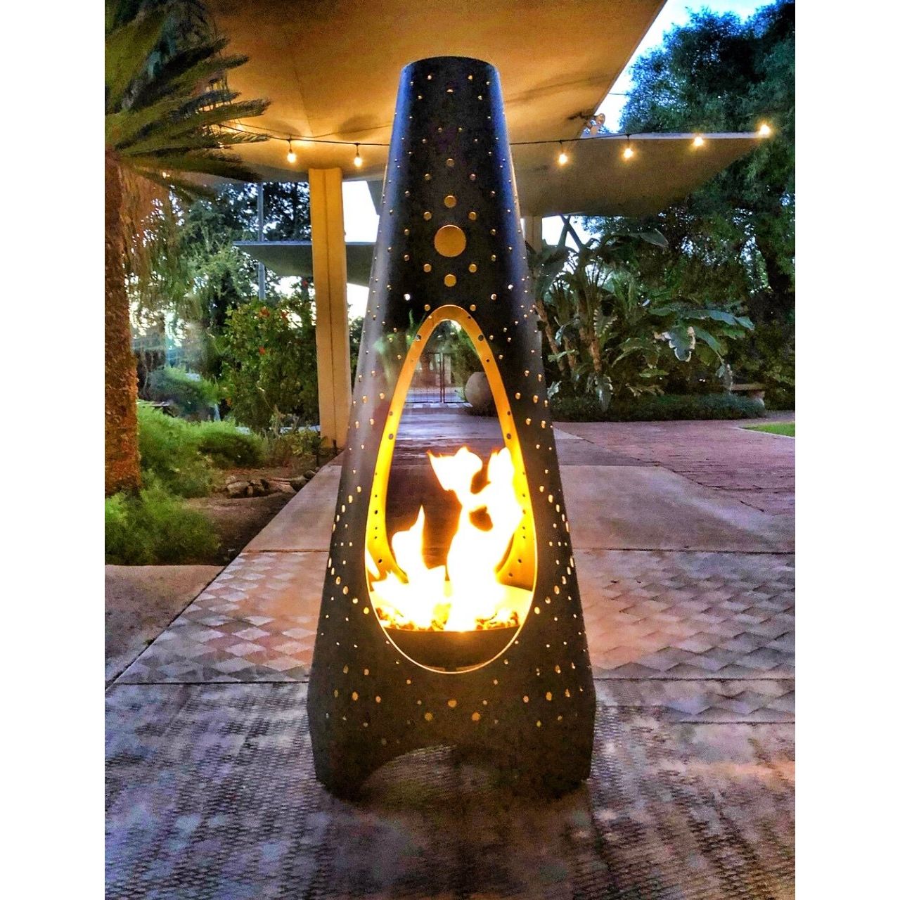 Tribalfire 4ft. Wood Burning Fire Sculpture - Majestic Fountains and More