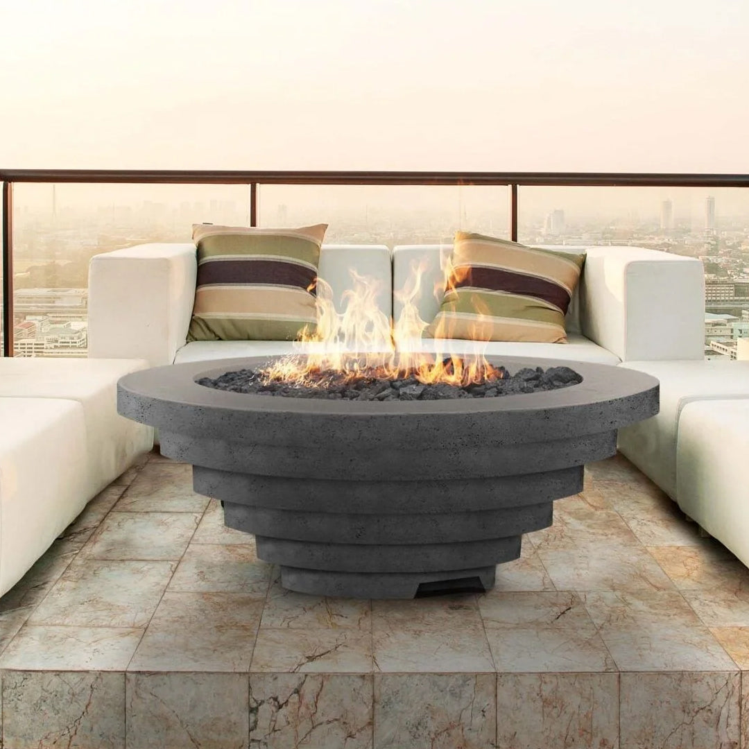 Triton Fire Table PH-704 in GFRC Concrete - Majestic Fountains
