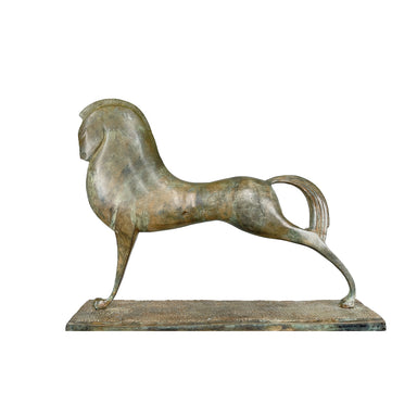Trojan Horse Bronze Table Top Sculpture - Majestic Fountains