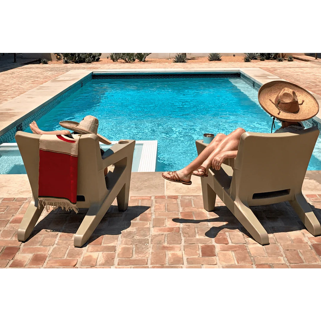 Tupelo Bask Lounge Chair - Set of 2 - In-Pool & Patio Furniture - Majestic Fountains