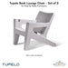 Tupelo Bask Lounge Chair - Set of 2 - In-Pool & Patio Furniture - Majestic Fountains