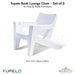 Tupelo Bask Lounge Chair - Set of 2 - In-Pool & Patio Furniture - Majestic Fountains