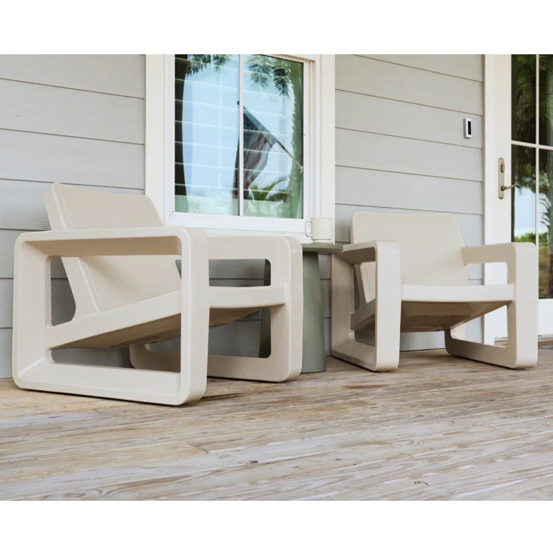 Tupelo Deck Lounge Chair Concrete - Set of 2 - In-Pool & Patio Furniture - Majestic Fountains