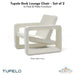 Tupelo Deck Lounge Chair Concrete - Set of 2 - In-Pool & Patio Furniture - Majestic Fountains