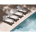 Tupelo Deck Lounge Chaise - Set of 2 - In-Pool & Patio Furniture - Majestic Fountains