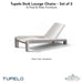Tupelo Deck Lounge Chaise - Set of 2 - In-Pool & Patio Furniture - Majestic Fountains