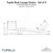 Tupelo Deck Lounge Chaise - Set of 2 - In-Pool & Patio Furniture - Majestic Fountains