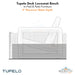 Tupelo Deck Loveseat Bench - In-Pool & Patio Furniture - Majestic Fountains