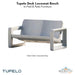 Tupelo Deck Loveseat Bench - In-Pool & Patio Furniture - Majestic Fountains