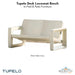 Tupelo Deck Loveseat Bench - In-Pool & Patio Furniture - Majestic Fountains