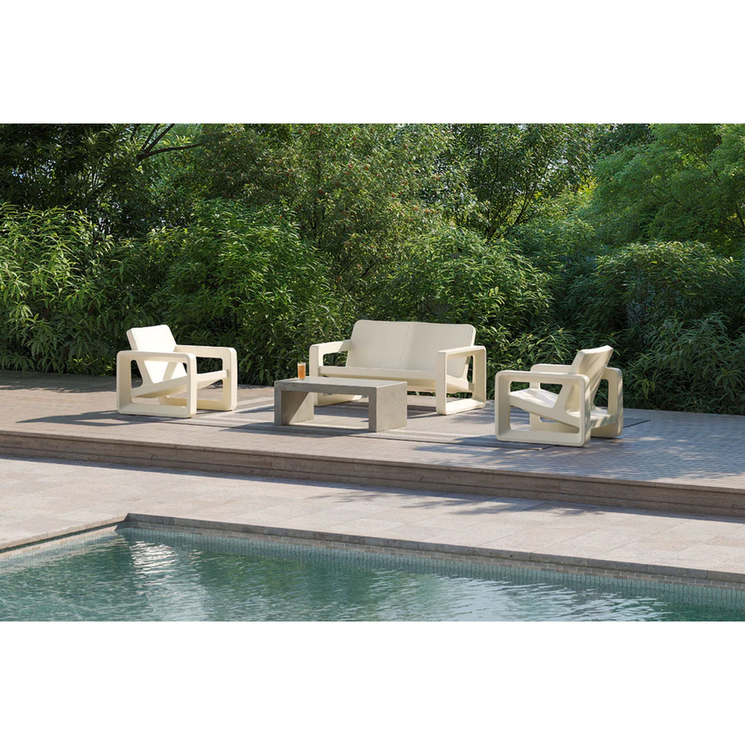 Tupelo Deck Loveseat Bench - In-Pool & Patio Furniture - Majestic Fountains
