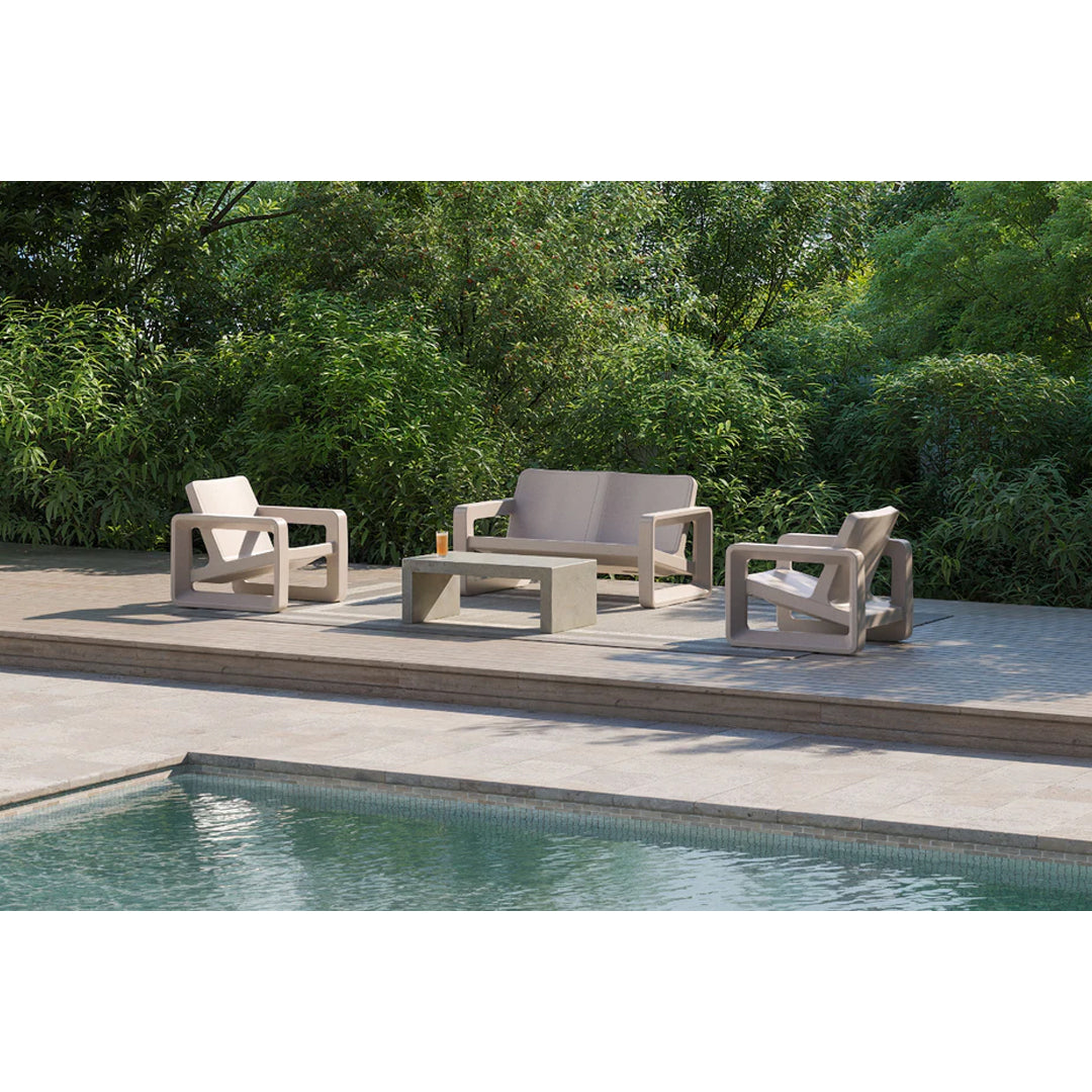 Tupelo Deck Loveseat Bench - In-Pool & Patio Furniture - Majestic Fountains