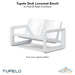 Tupelo Deck Loveseat Bench - In-Pool & Patio Furniture - Majestic Fountains