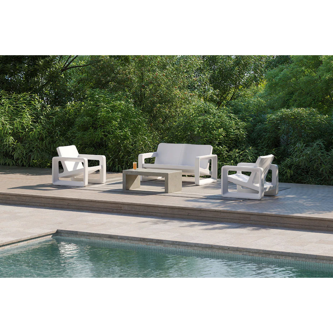 Tupelo Deck Loveseat Bench - In-Pool & Patio Furniture - Majestic Fountains
