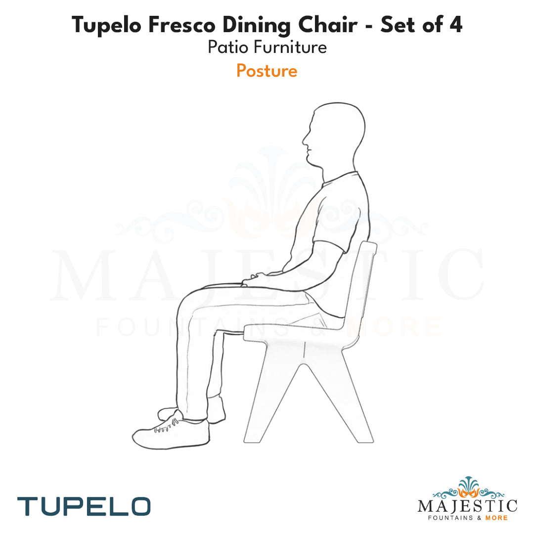 Tupelo Fresco Dining Chair - Set of 4 - Patio Furniture - Majestic Fountains