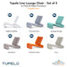 Tupelo Line Lounge Chair Set of 2 - In-Pool & Patio Furniture - Majestic Fountains