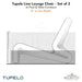 Tupelo Line Lounge Chair Set of 2 - In-Pool & Patio Furniture - Majestic Fountains