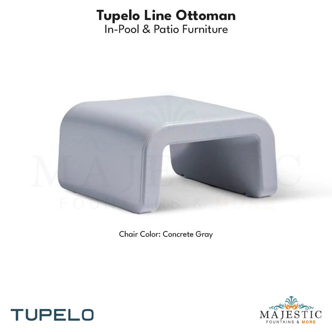 Tupelo Line Ottoman - In-Pool & Patio Furniture - Majestic Fountains