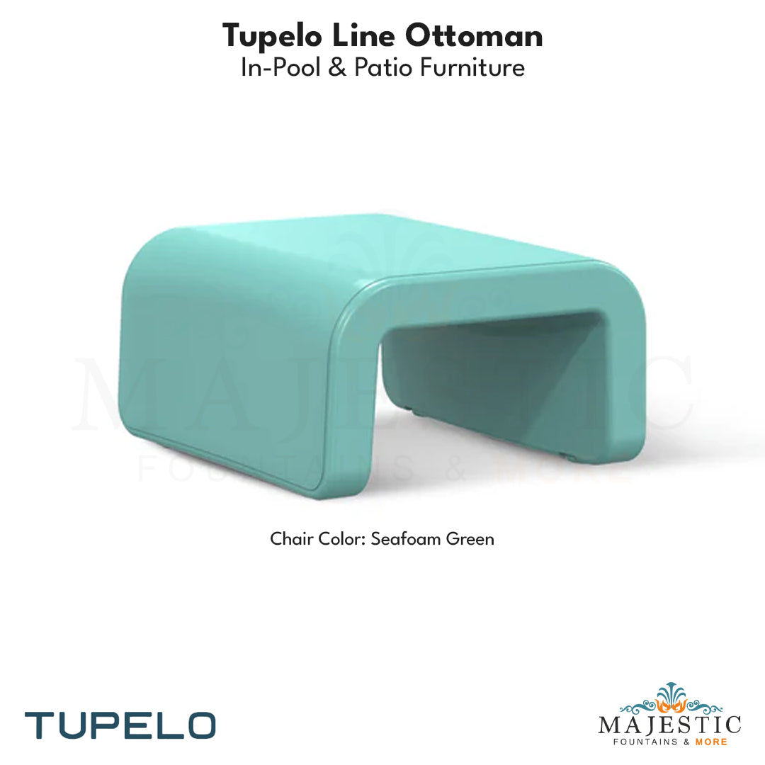 Tupelo Line Ottoman - In-Pool & Patio Furniture - Majestic Fountains