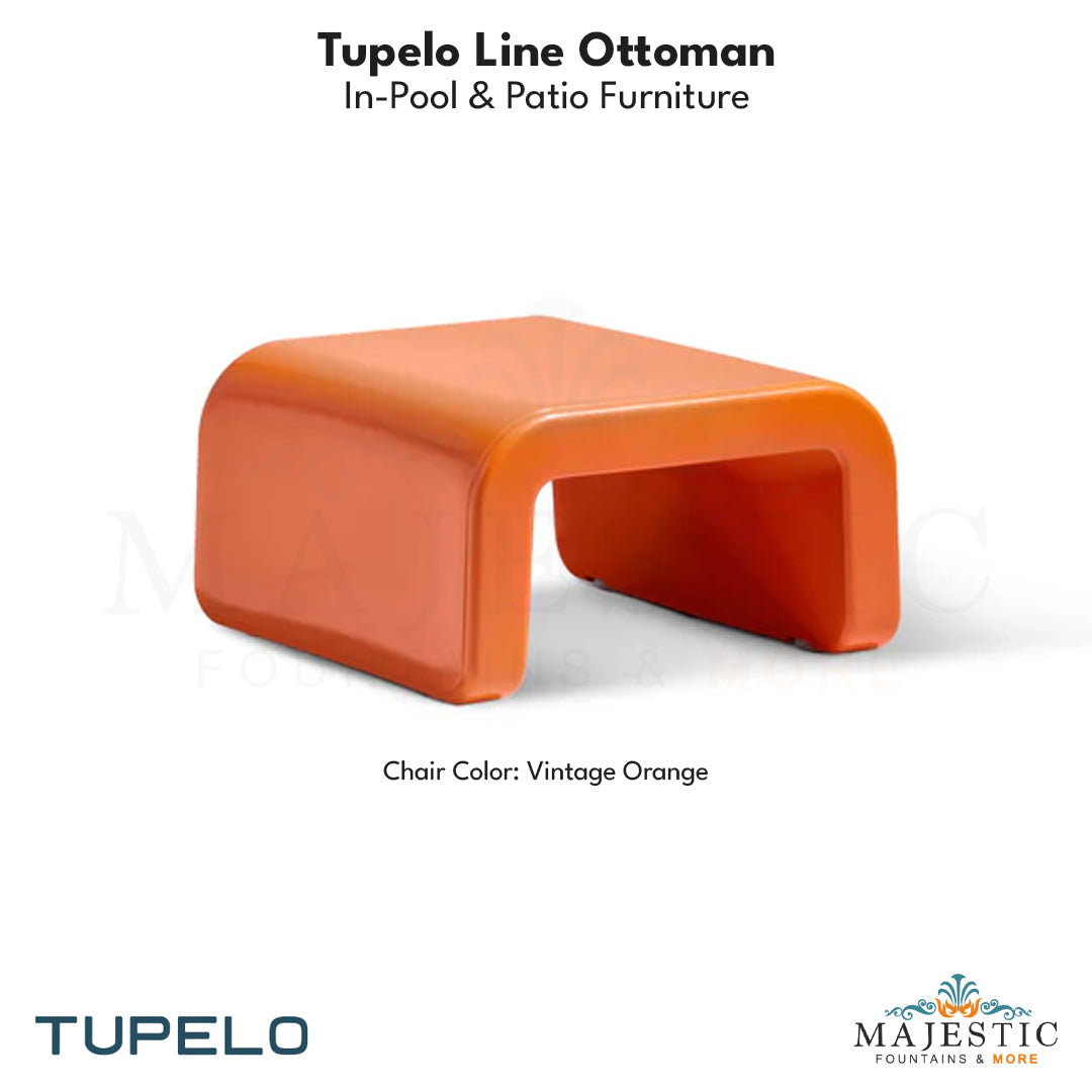 Tupelo Line Ottoman - In-Pool & Patio Furniture - Majestic Fountains