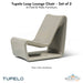 Tupelo Loop Lounge Chair - Set of 2 - In-Pool & Patio Furniture - Majestic Fountains