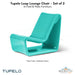 Tupelo Loop Lounge Chair - Set of 2 - In-Pool & Patio Furniture - Majestic Fountains