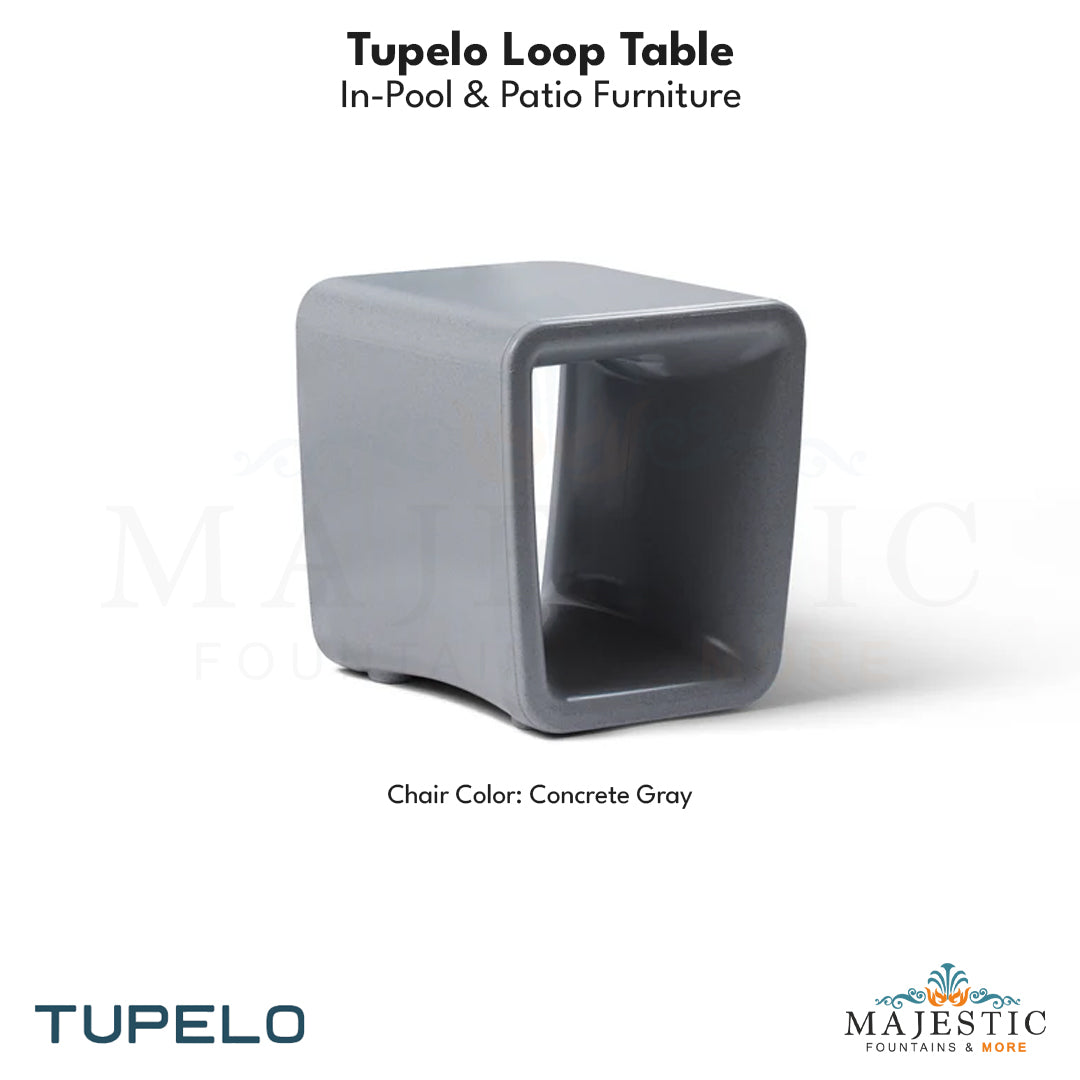 Tupelo Loop Table - In-Pool & Patio Furniture - Majestic Fountains