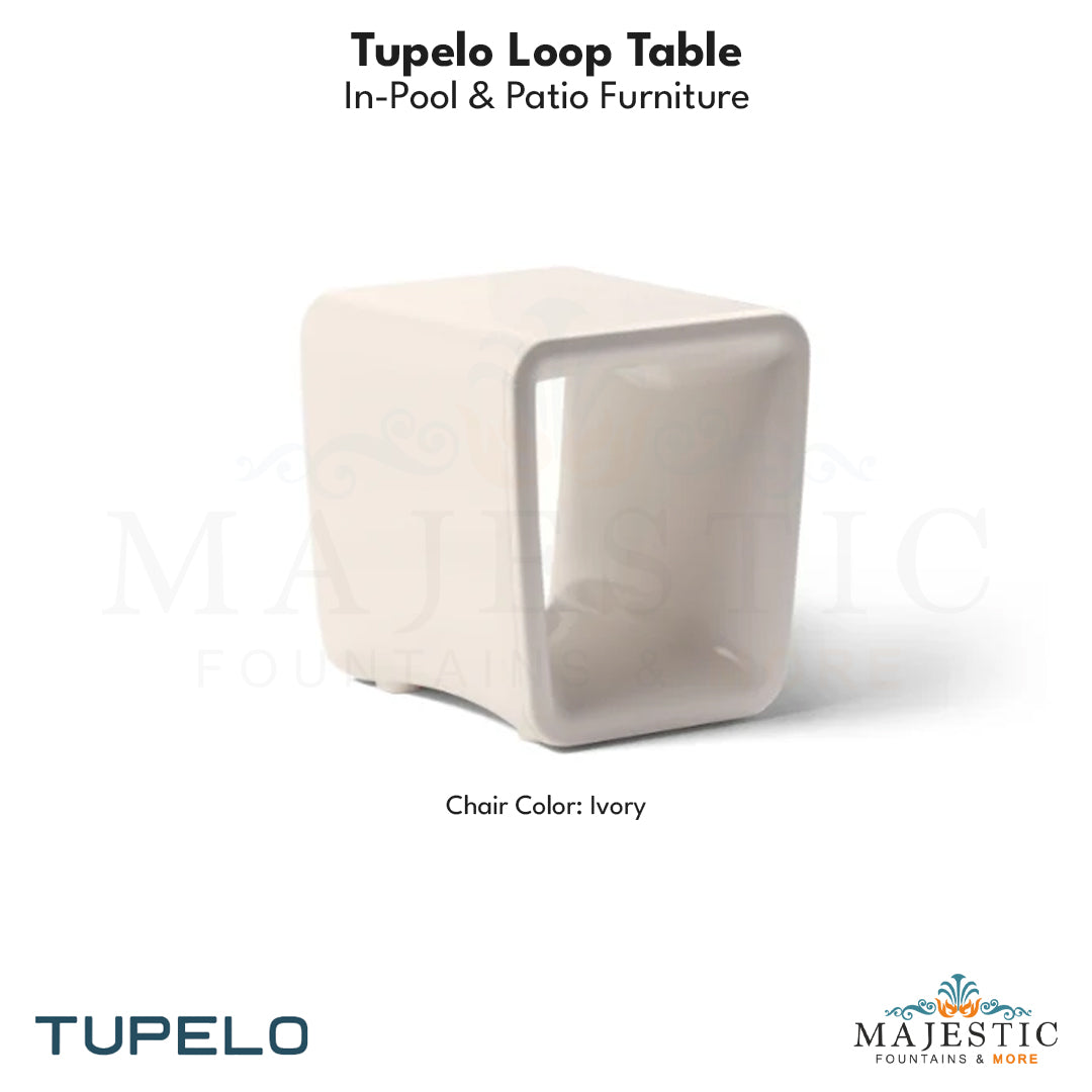 Tupelo Loop Table - In-Pool & Patio Furniture - Majestic Fountains