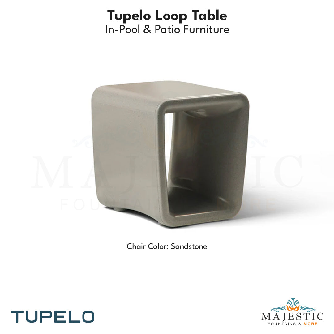 Tupelo Loop Table - In-Pool & Patio Furniture - Majestic Fountains