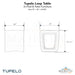 Tupelo Loop Table - In-Pool & Patio Furniture - Majestic Fountains