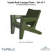 Tupelo Bask Lounge Chair - Set of 2 - In-Pool & Patio Furniture - Majestic Fountains