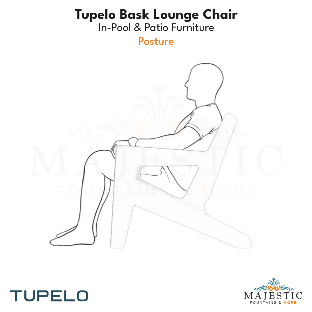 Tupelo Bask Lounge Chair In-Pool & Patio Furniture - Majestic Fountains