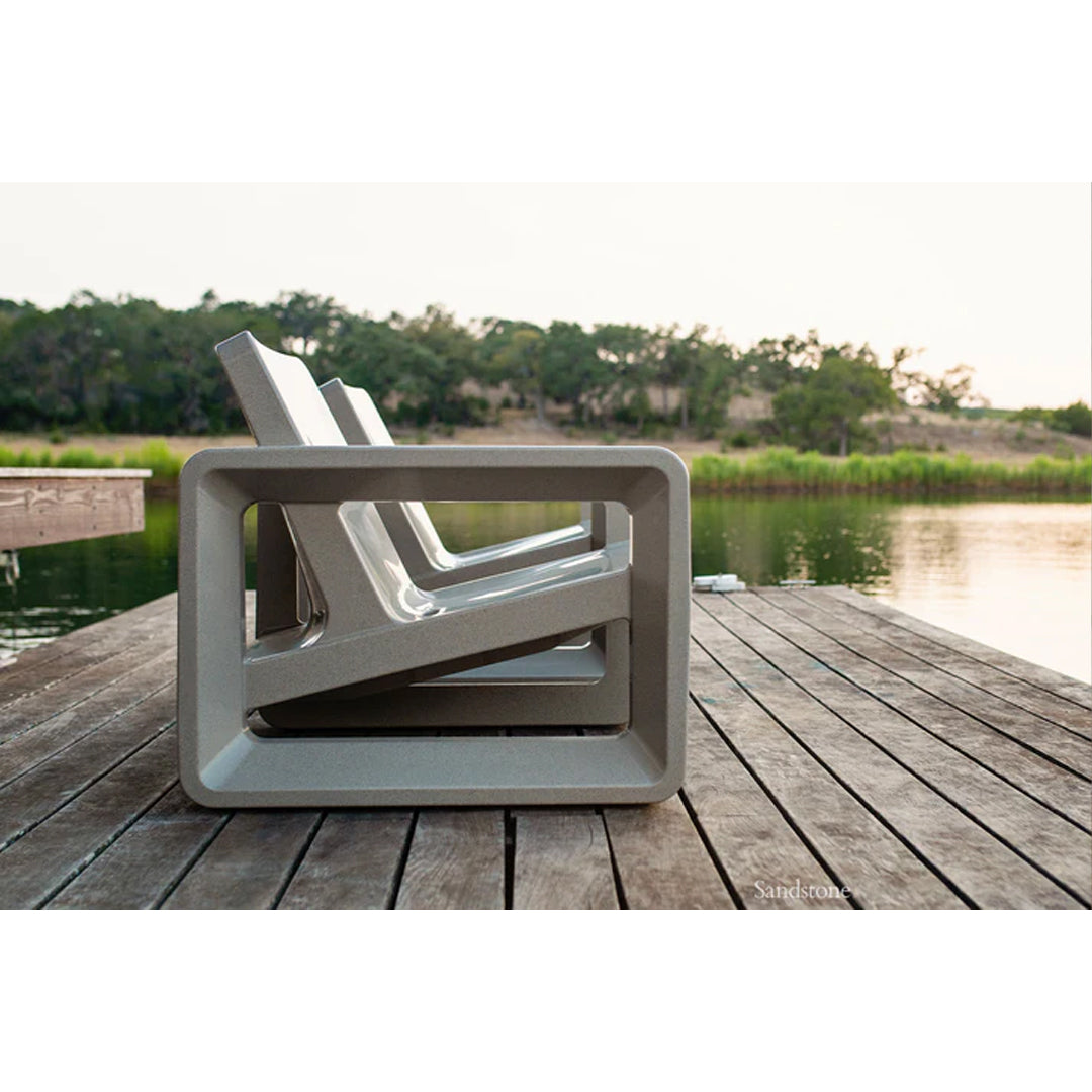 Tupelo Deck Lounge Chair Concrete - In-Pool & Patio Furniture - Majestic Fountains