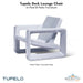 Tupelo Deck Lounge Chair Concrete - In-Pool & Patio Furniture - Majestic Fountains