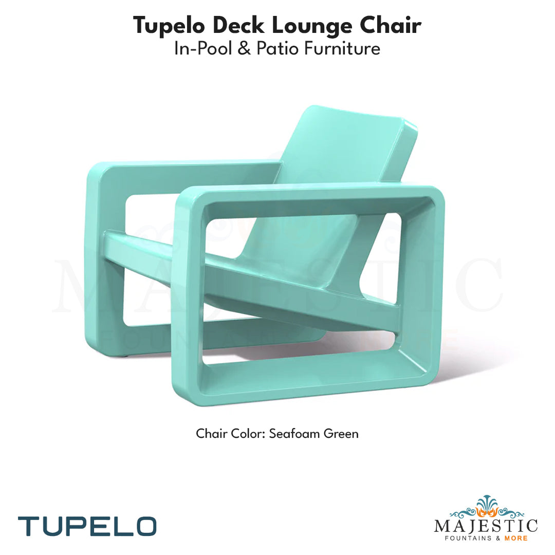 Tupelo Deck Lounge Chair Concrete - In-Pool & Patio Furniture - Majestic Fountains