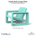 Tupelo Deck Lounge Chair Concrete - In-Pool & Patio Furniture - Majestic Fountains