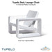 Tupelo Deck Lounge Chair Concrete - In-Pool & Patio Furniture - Majestic Fountains