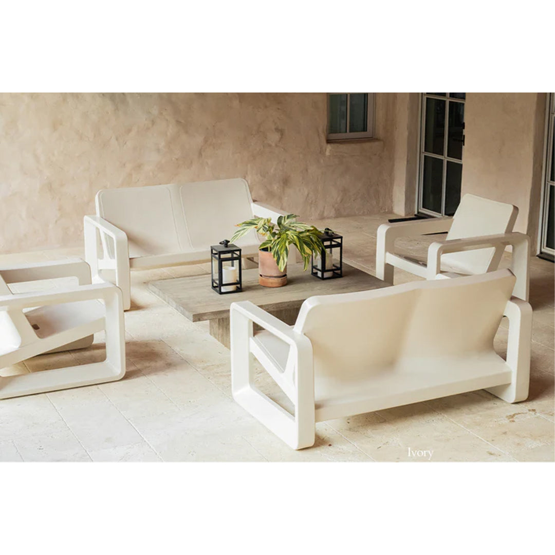 Tupelo Deck Loveseat Bench  - In-Pool & Patio Furniture - Majestic Fountains