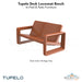 Tupelo Deck Loveseat Bench - In-Pool & Patio Furniture - Majestic Fountains