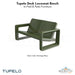 Tupelo Deck Loveseat Bench - In-Pool & Patio Furniture - Majestic Fountains