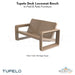 Tupelo Deck Loveseat Bench - In-Pool & Patio Furniture - Majestic Fountains