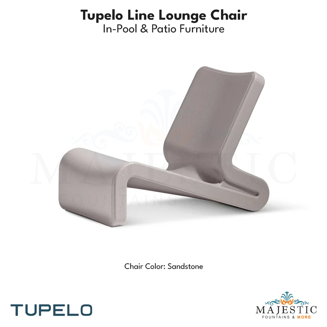 Tupelo Line Lounge Chair - In-Pool & Patio Furniture - Majestic Fountains