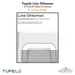 Tupelo Line Ottoman - In-Pool & Patio Furniture - Majestic Fountains