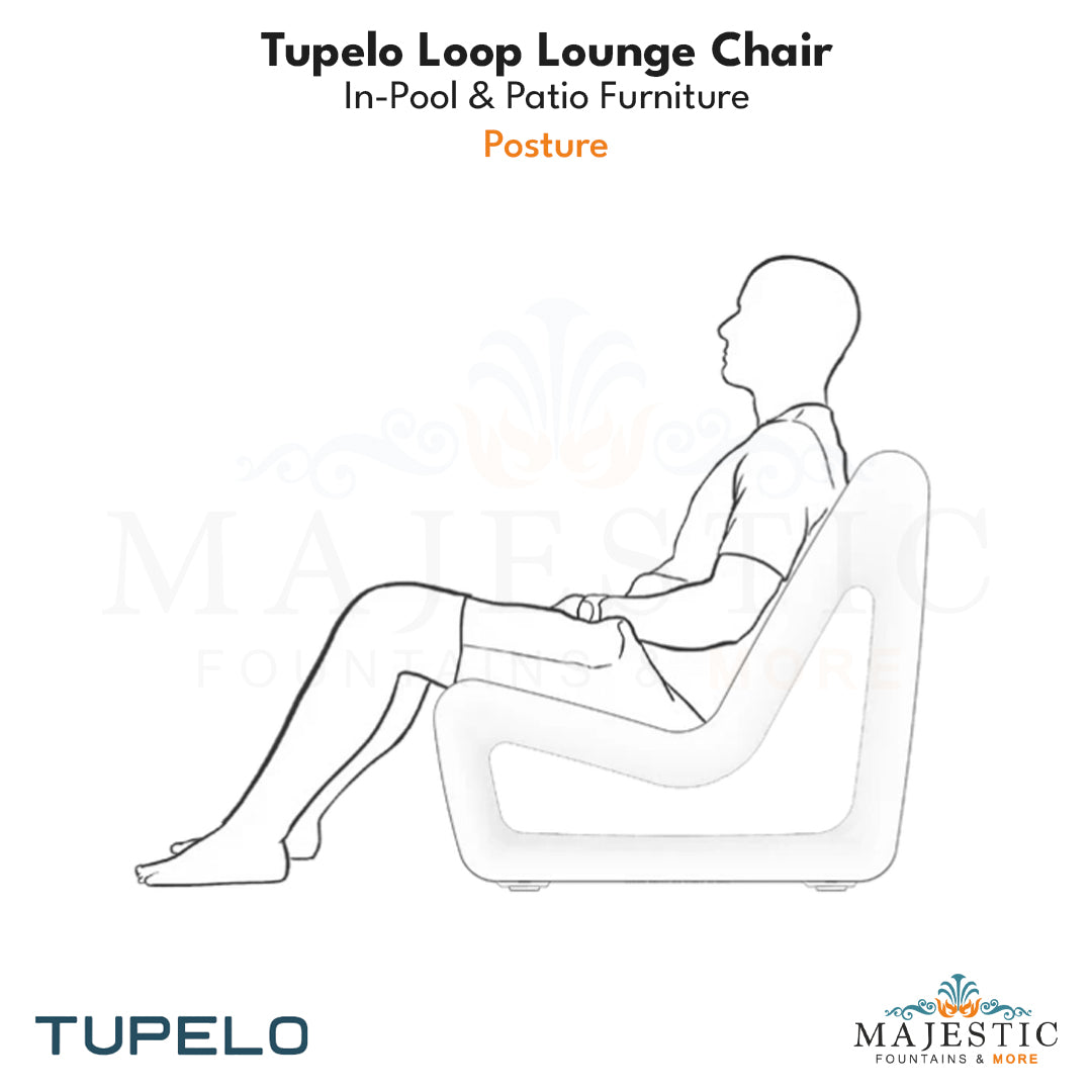 Tupelo Loop Lounge Chair - In-Pool & Patio Furniture - Majestic Fountains