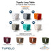 Tupelo Loop Table - In-Pool & Patio Furniture - Majestic Fountains