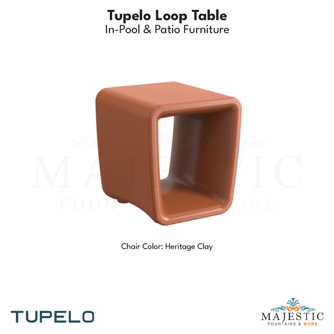 Tupelo Loop Table - In-Pool & Patio Furniture - Majestic Fountains