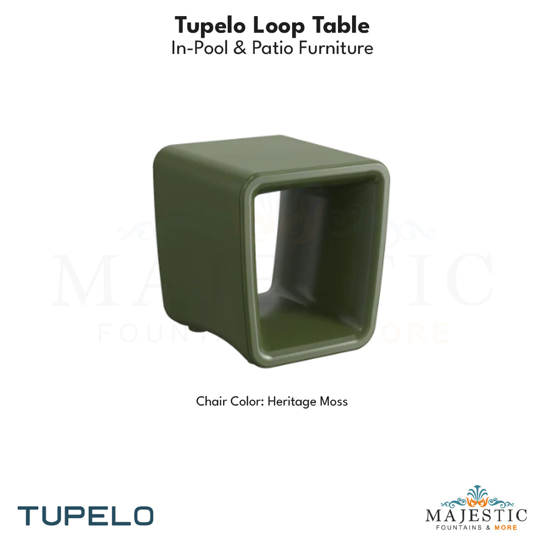 Tupelo Loop Table - In-Pool & Patio Furniture - Majestic Fountains
